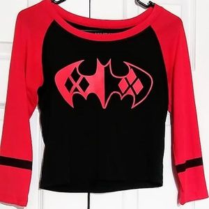 Harley Quinn/Batman crop top